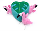 Load image into Gallery viewer, Zippy Burrow® Flamingos in Monstera Toy
