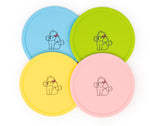 Load image into Gallery viewer, Cat/Dog Silicon Coaster Sets (4 coasters per pkg.)
